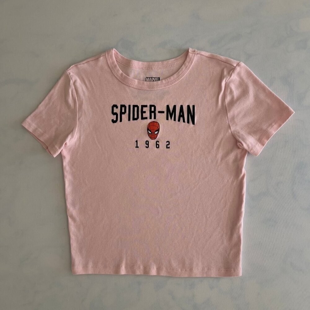 Marvel Spiderman Pink Baby Tee